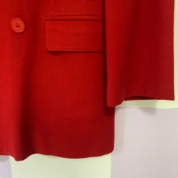 Vintage Red Double-breasted Blazer - Picture 14 of 15